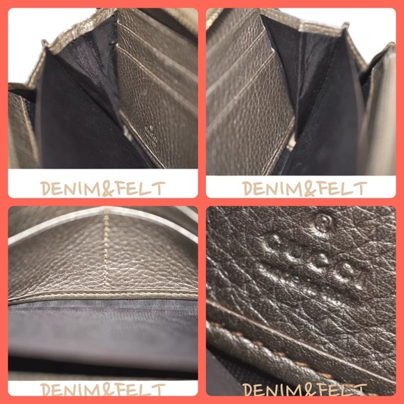 🤎GUCCI Bamboo Tassel Gold/Tan Leather Long Zip Around Wallet/Purse | PRELOVED🤎 - Picture 14 of 16